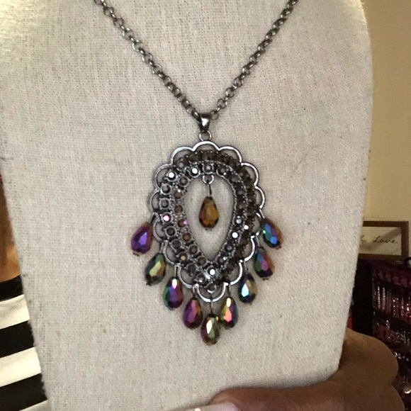 Oil spill necklace